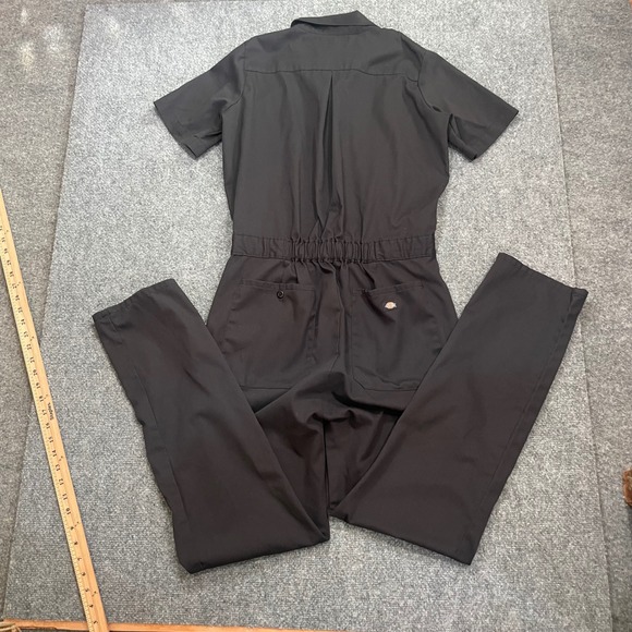 Dickies Women's FLEX Cooling Short Sleeve Coverall Jumpsuit Romper Black Size S - Picture 5 of 14